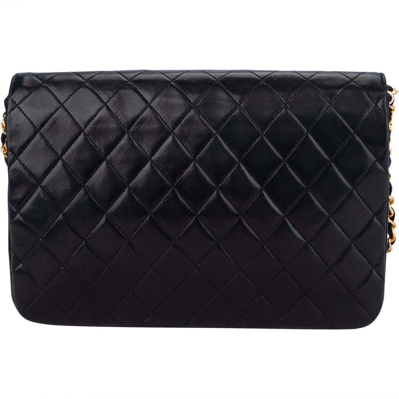 Chanel Chanel Quilted Lambskin 24k Gold Single Flap Crossbody Bag Divers