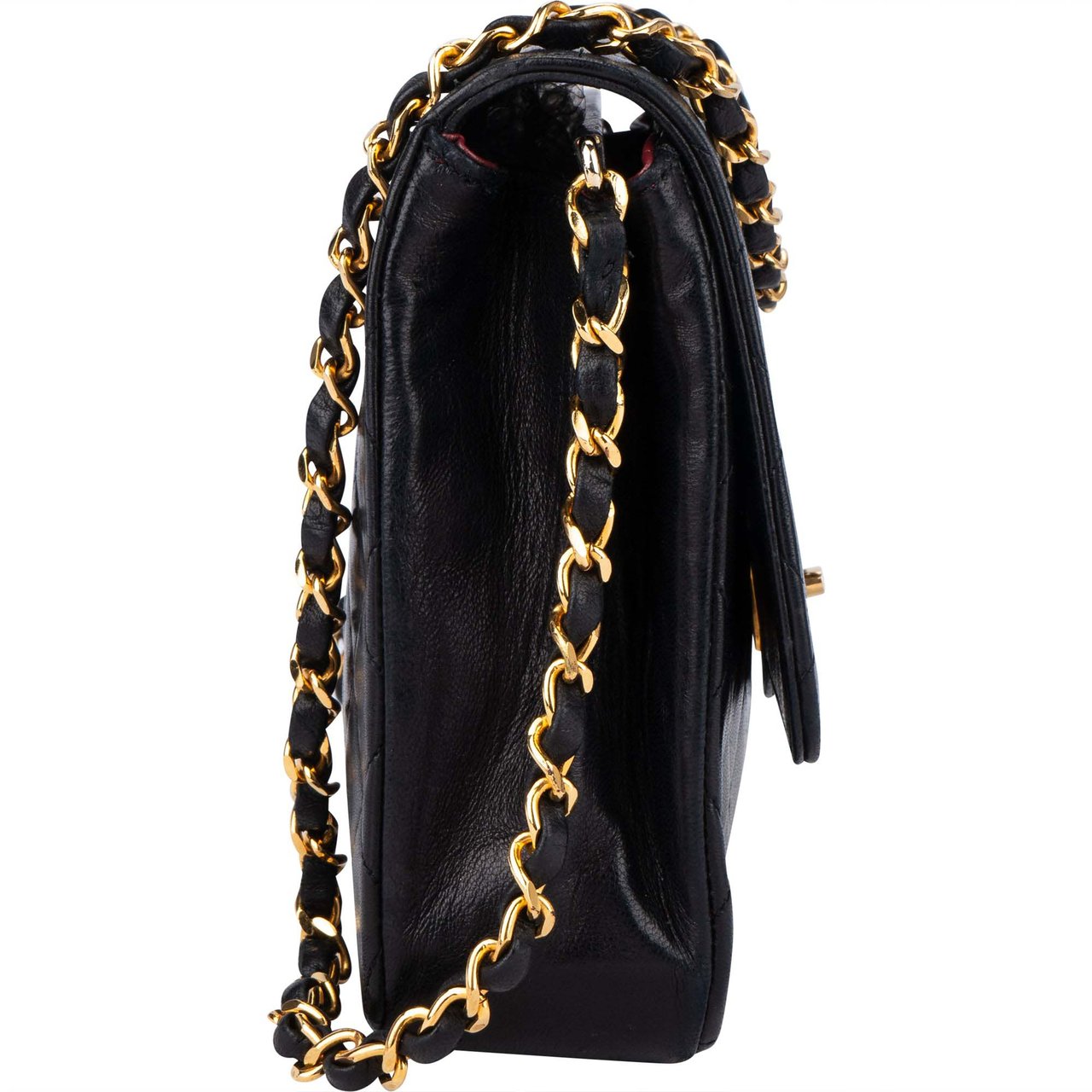 Chanel Chanel Quilted Lambskin 24k Gold Single Flap Crossbody Bag Divers