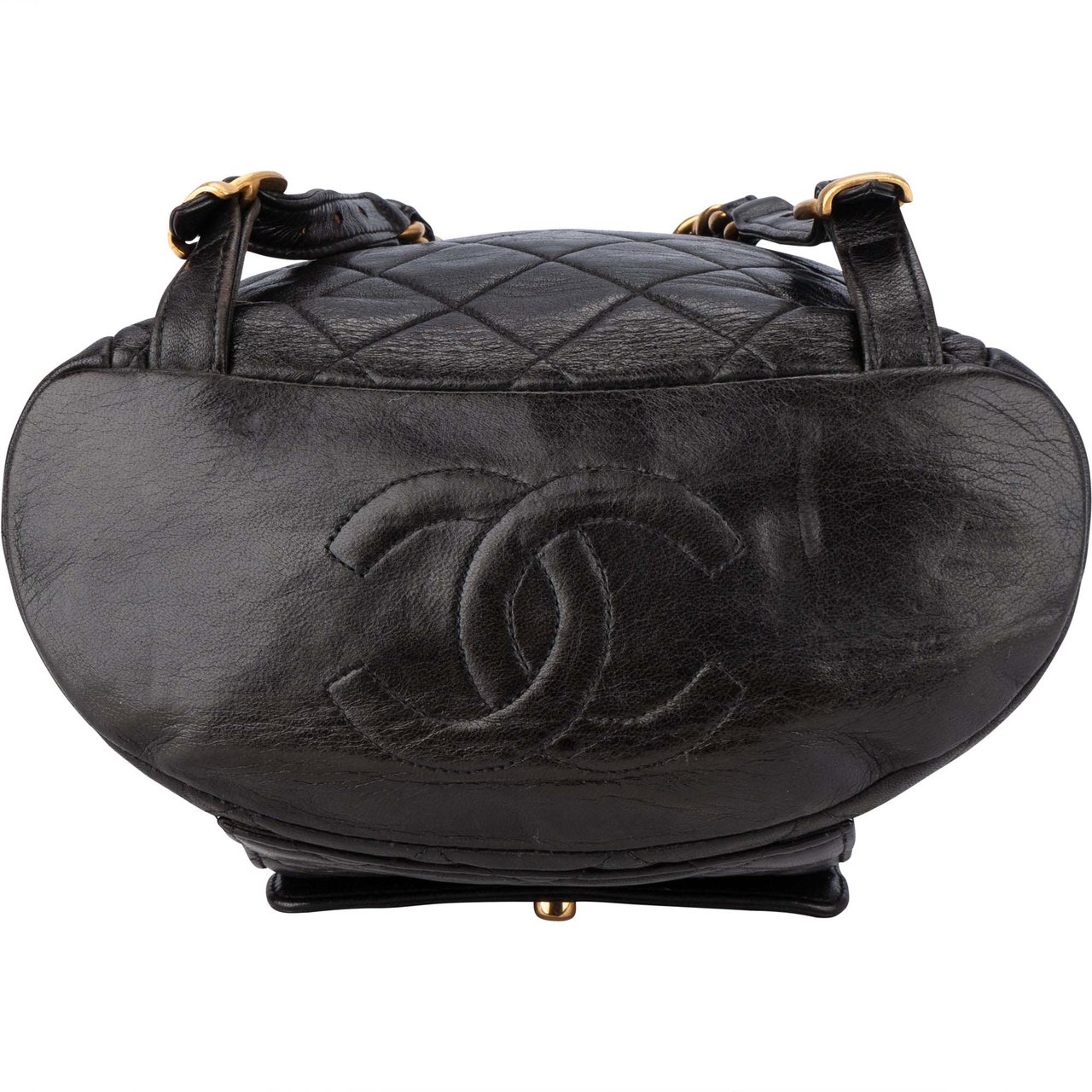 Chanel Chanel Quilted Lambskin 24K Gold Duma Mini Backpack Divers