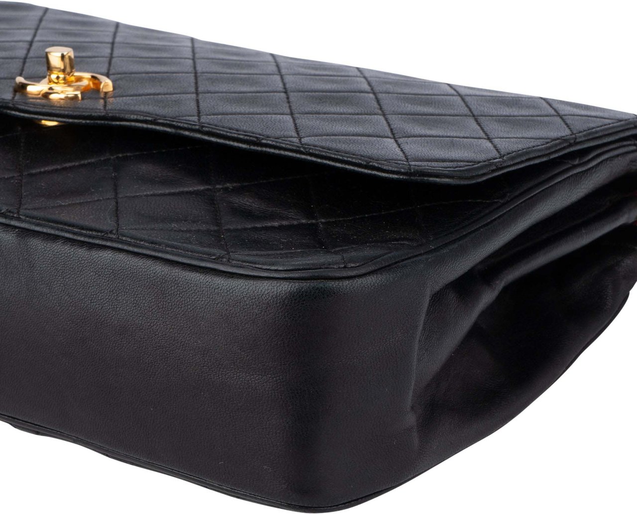 Chanel Chanel Quilted Lambskin 24K Gold Single Flap Shoulder Bag Divers