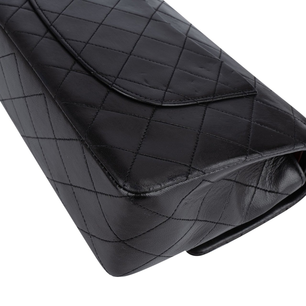 Chanel Chanel Quilted 24K Gold Lambskin Medium Double Flap Shoulder Bag Zwart