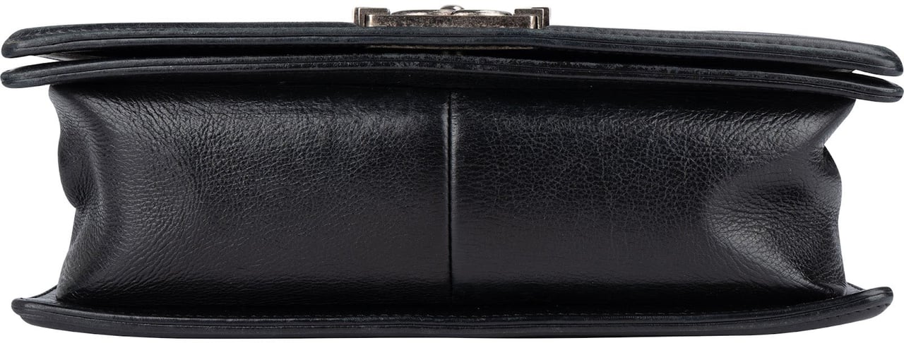 Chanel Chanel Quilted Calfskin Boy Single Flap Crossbody Bag Zwart