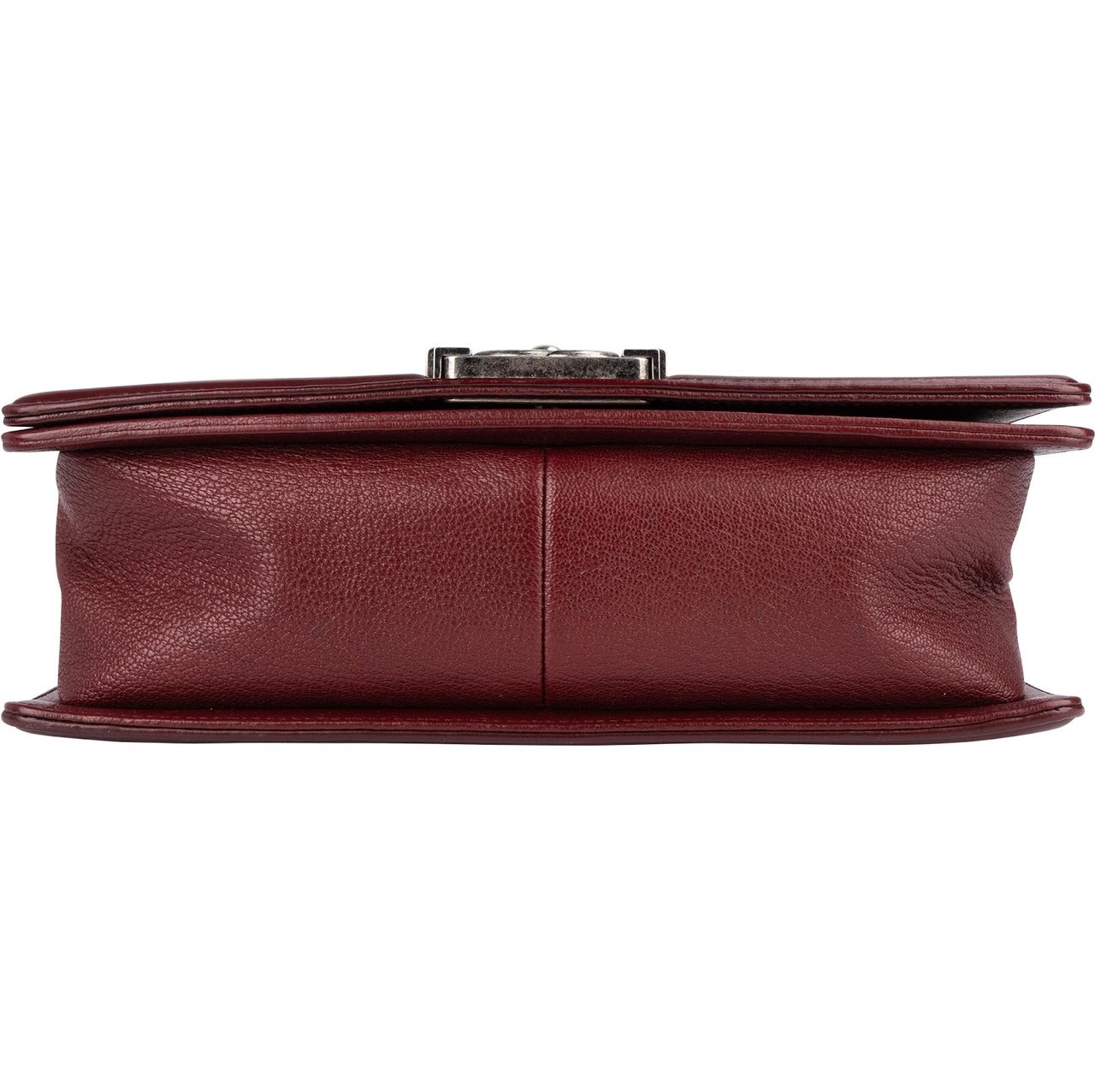 Chanel Chanel Quilted Calfskin Medium Boy Single Flap Crossbody Bag Maroon