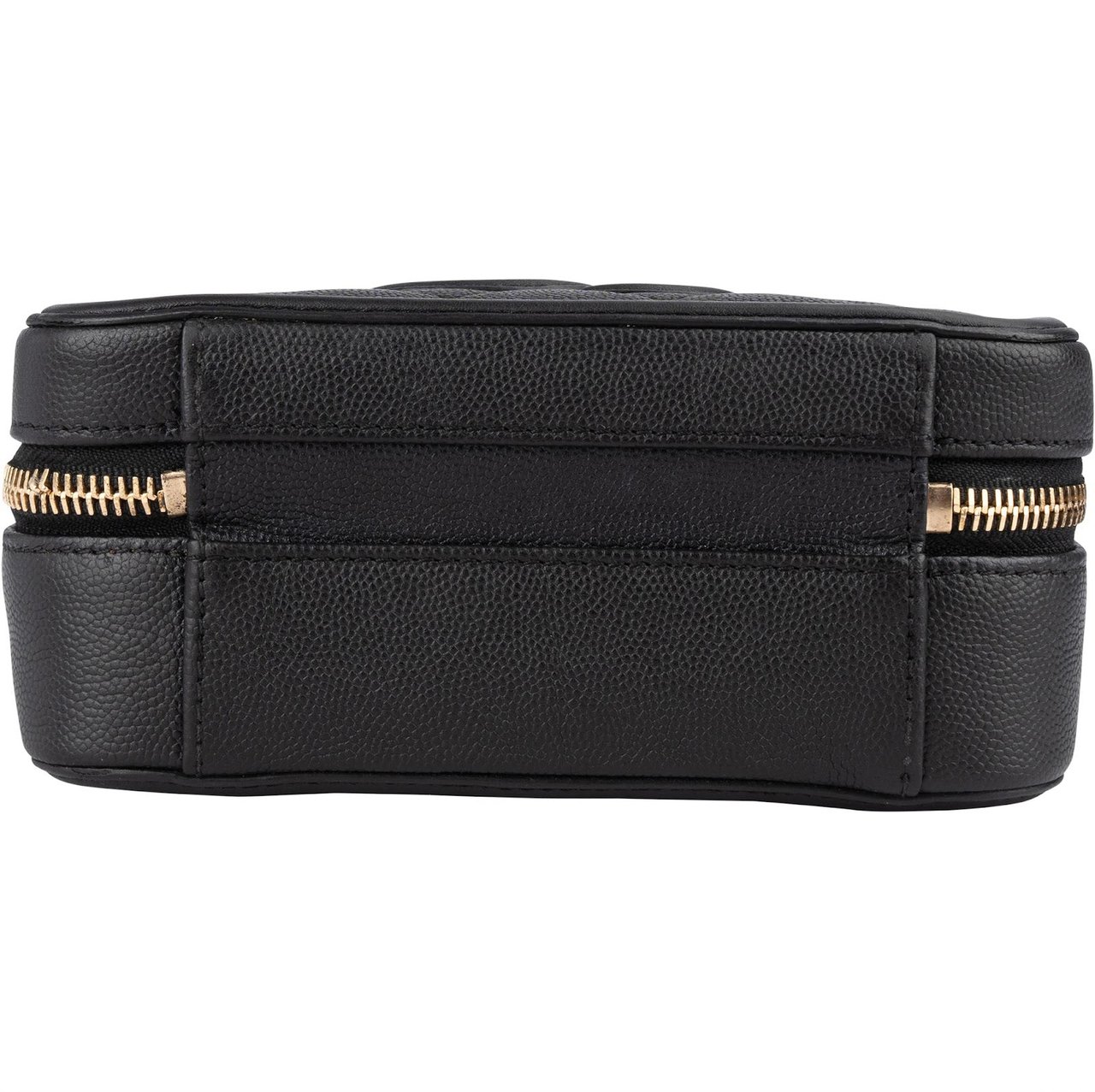 Chanel Quilted Caviar Leather CC Filigree Crossbody Bag Zwart