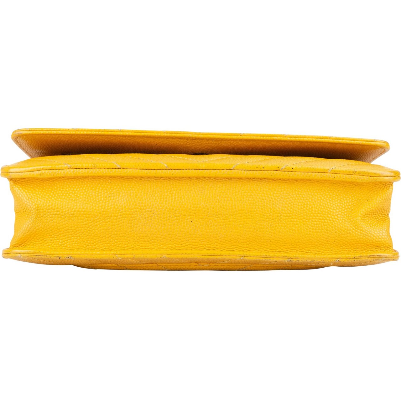 Chanel Chanel Chevron Caviar Leather Wallet on Chain Crossbody Bag Geel