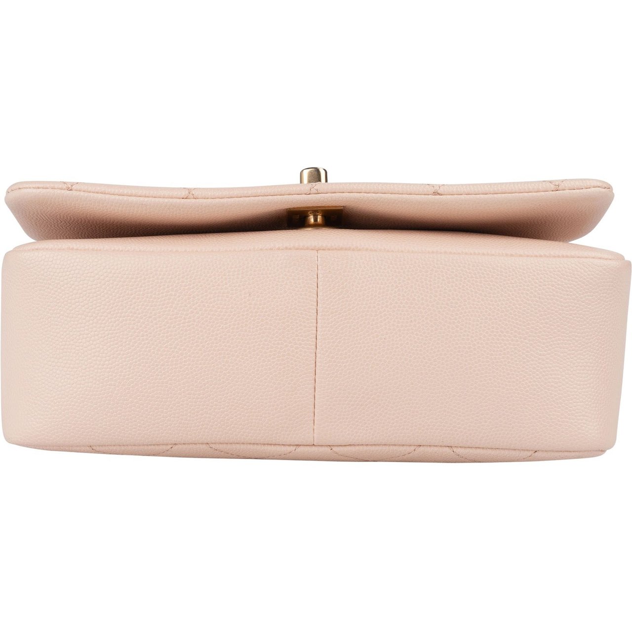 Chanel Chanel Quilted Caviar Leather CC Single Flap Crossbody Bag Rood