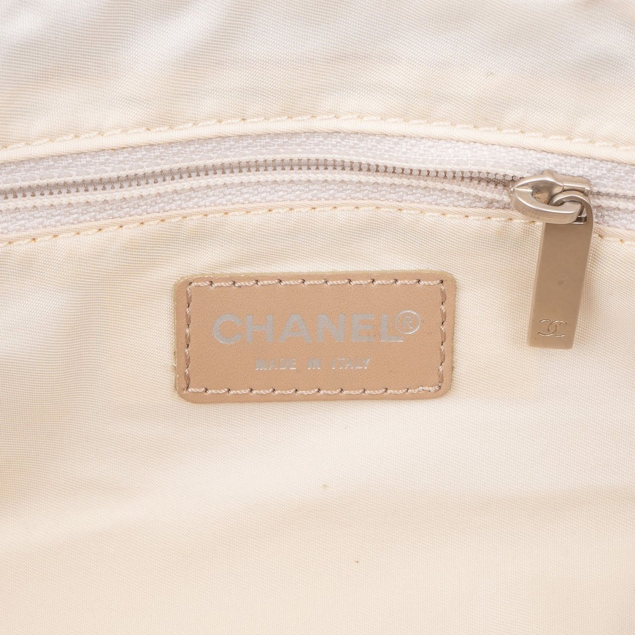 Chanel Chanel Travel Line Monogram Handbag Beige