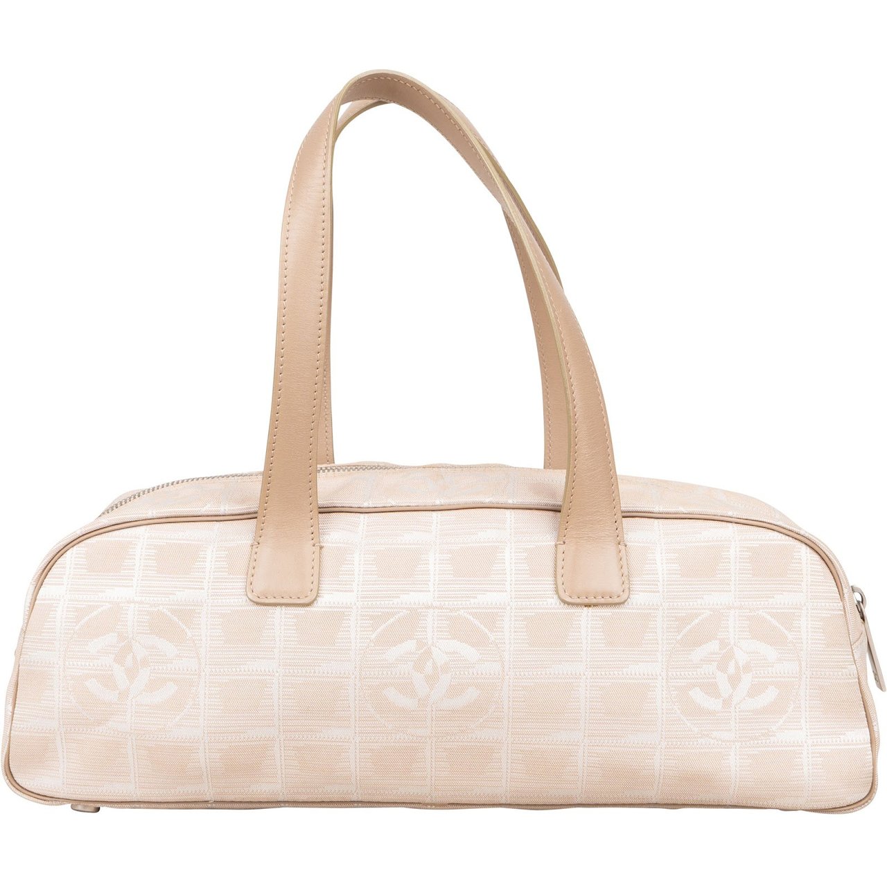 Chanel Chanel Travel Line Monogram Handbag Beige
