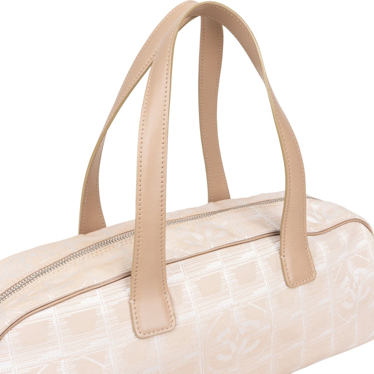 Chanel Chanel Travel Line Monogram Handbag Beige