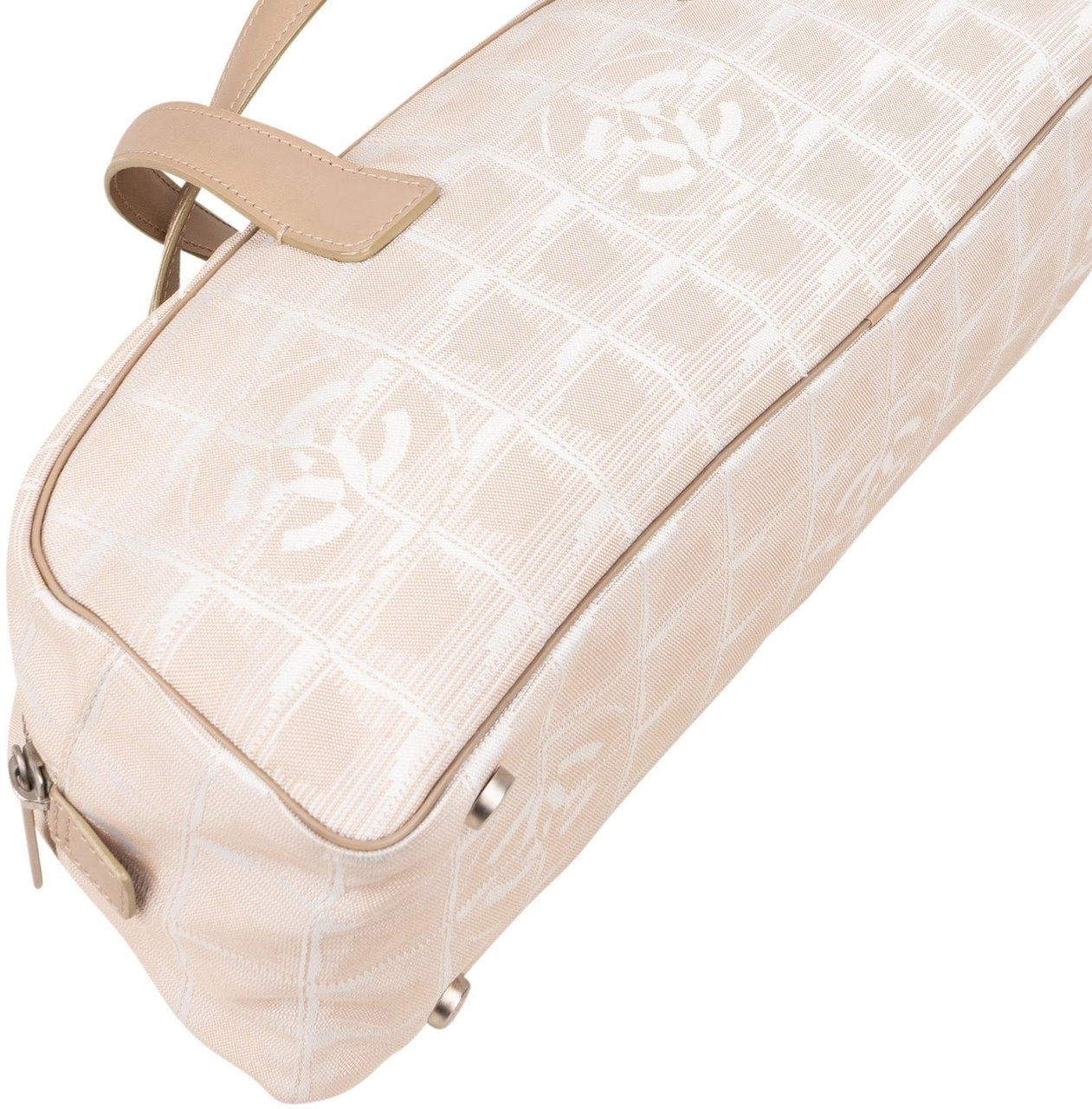 Chanel Chanel Travel Line Monogram Handbag Beige