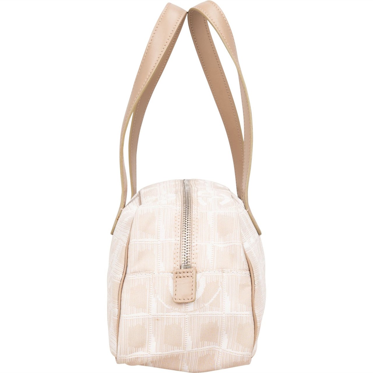 Chanel Chanel Travel Line Monogram Handbag Beige