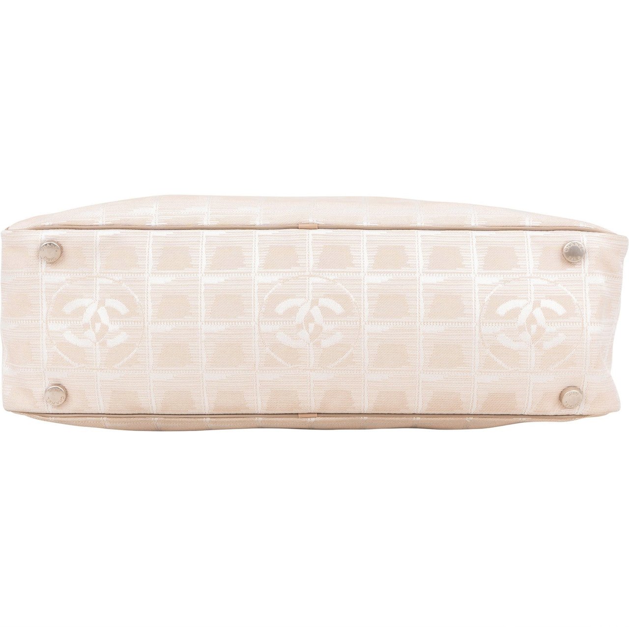 Chanel Chanel Travel Line Monogram Handbag Beige