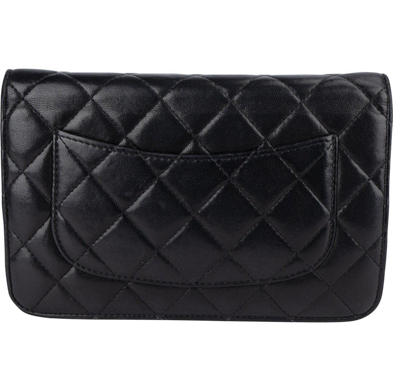 Chanel Chanel Quilted Lambskin CC Wallet On Chain Crossbody Bag Zwart