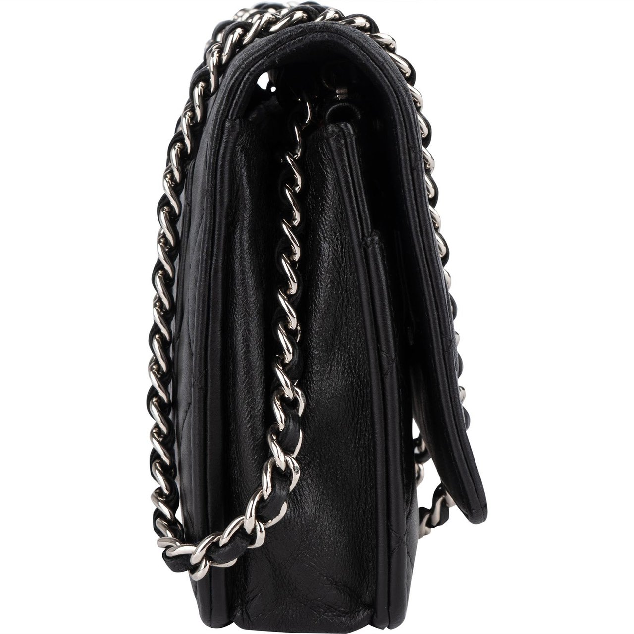 Chanel Chanel Quilted Lambskin CC Wallet On Chain Crossbody Bag Zwart