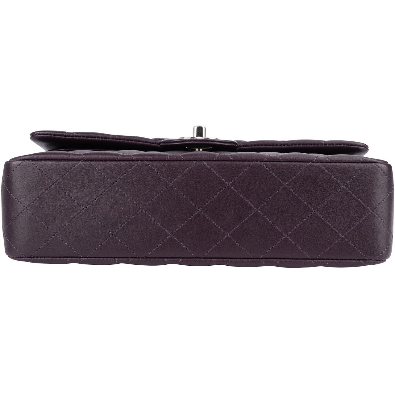 Chanel Chanel Quilted Lambskin Medium Double Flap Crossbody Bag Paars