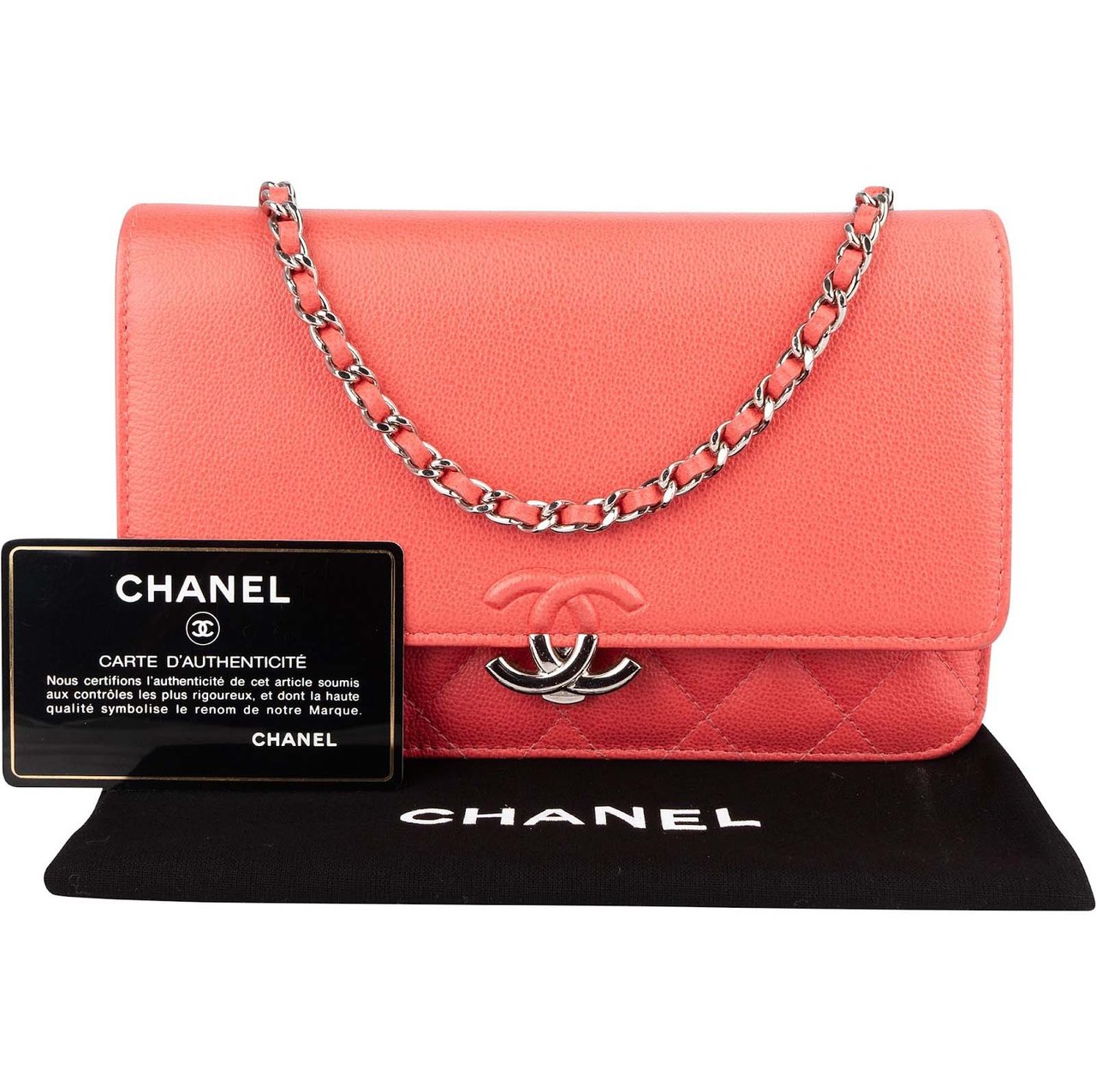 Chanel Chanel Caviar Leather CC Wallet On Chain Crossbody Bag Divers
