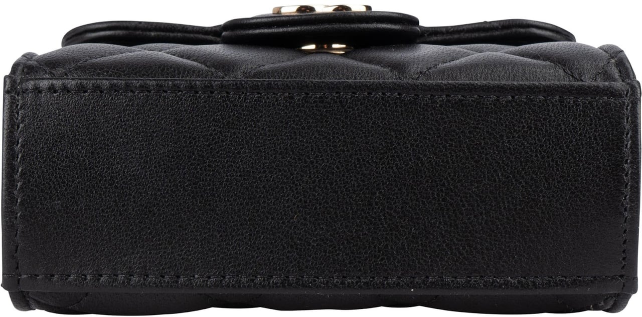 Chanel Quilted Lambskin Mini Single Flap with Top Handle Crossbody Bag Zwart