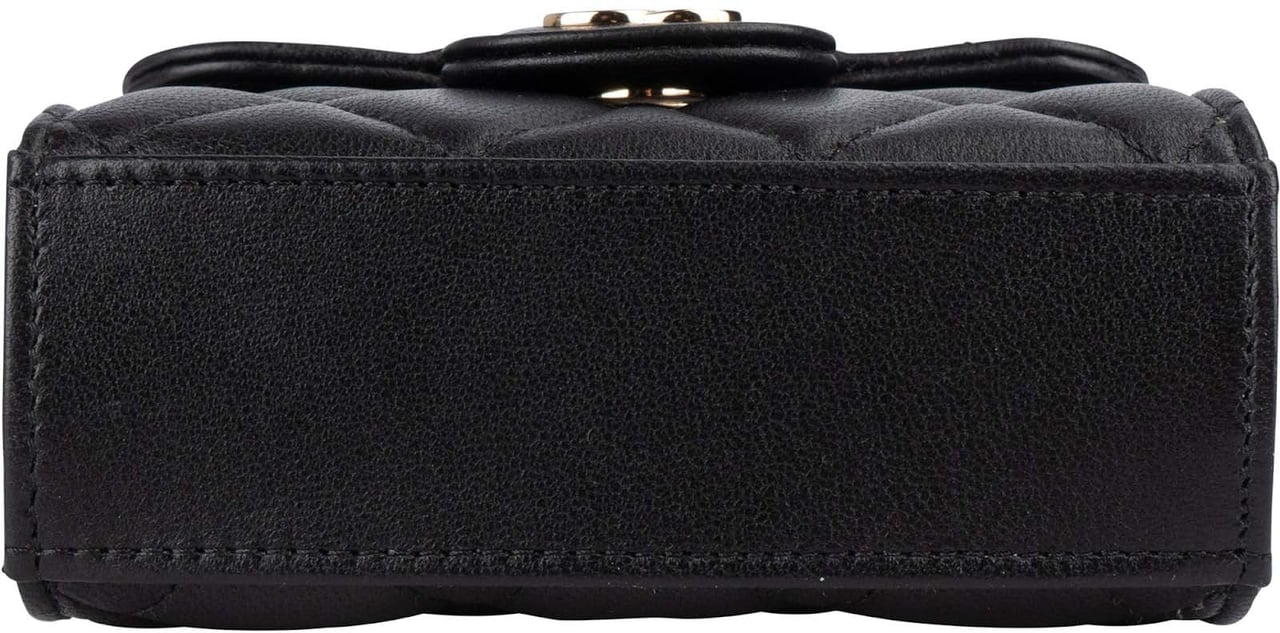 Chanel Chanel Quilted Lambskin Mini Single Flap with Top Handle Crossbody Bag Zwart