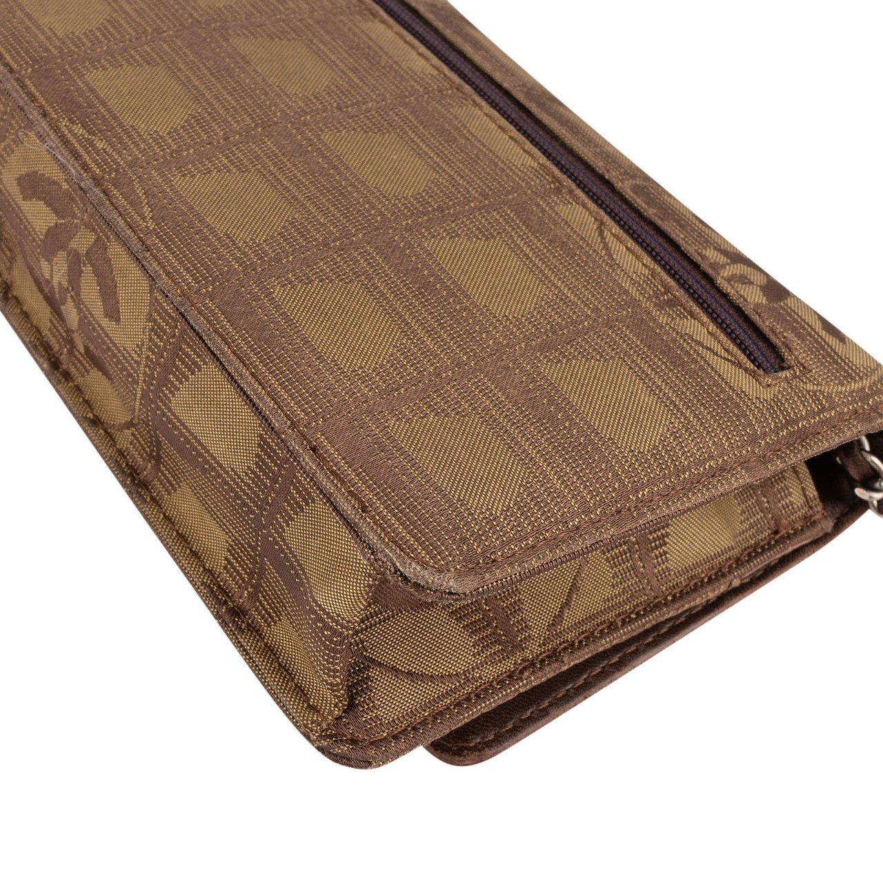 Chanel Chanel Travel Line Monogram Wallet On Chain Crossbody Bag Bruin