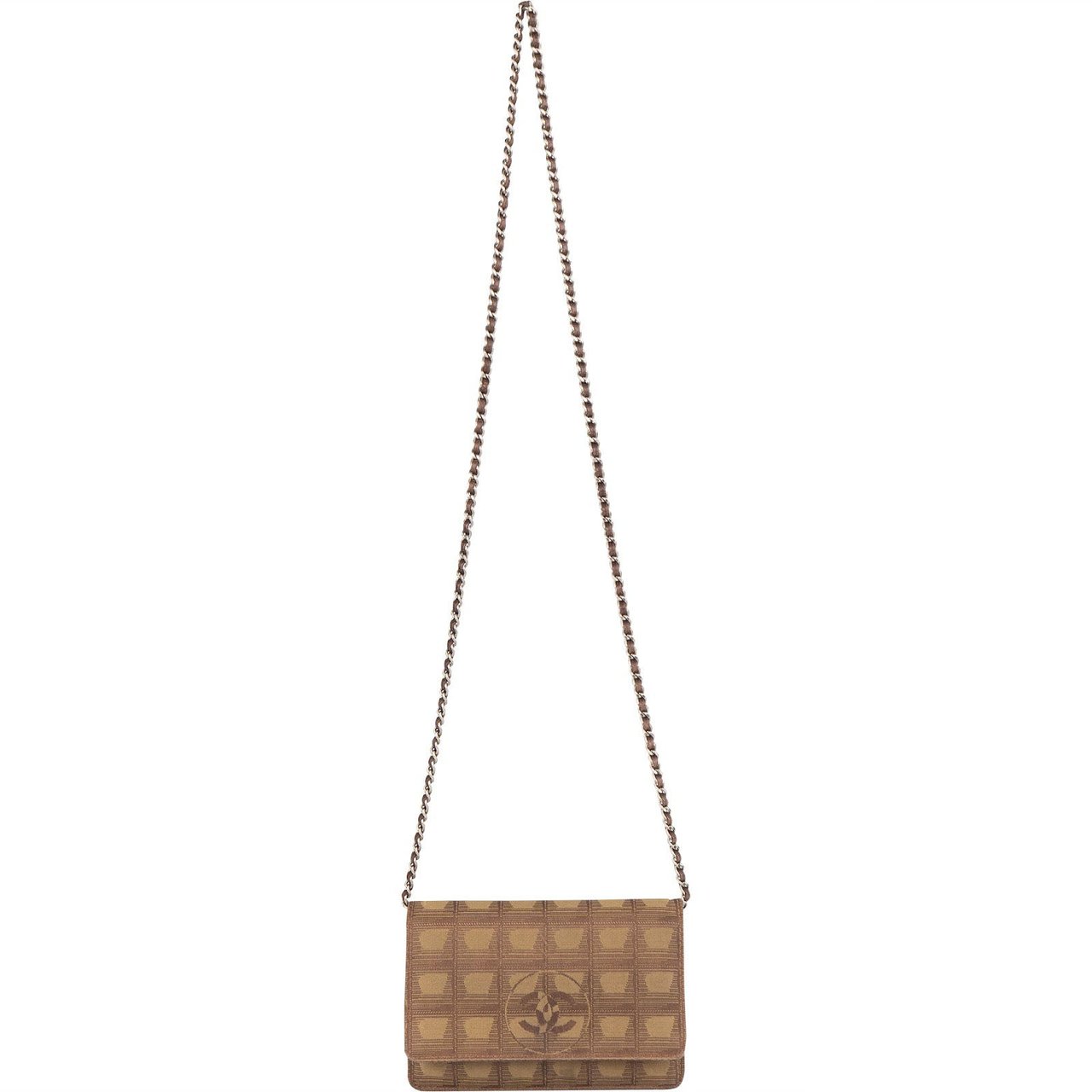 Chanel Chanel Travel Line Monogram Wallet On Chain Crossbody Bag Bruin