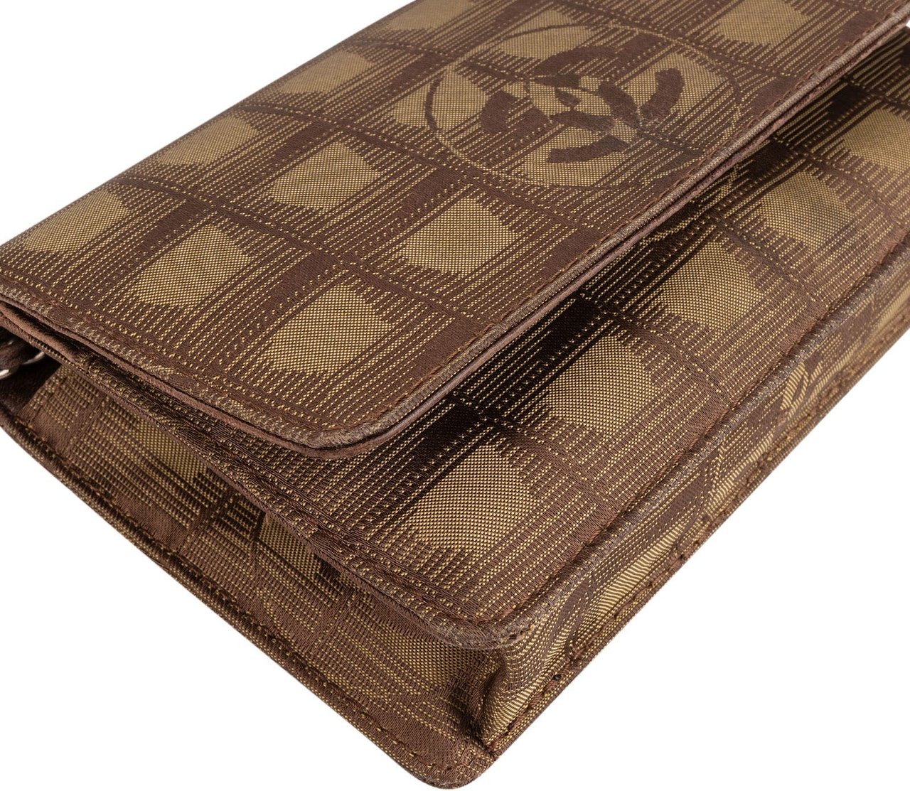 Chanel Chanel Travel Line Monogram Wallet On Chain Crossbody Bag Bruin