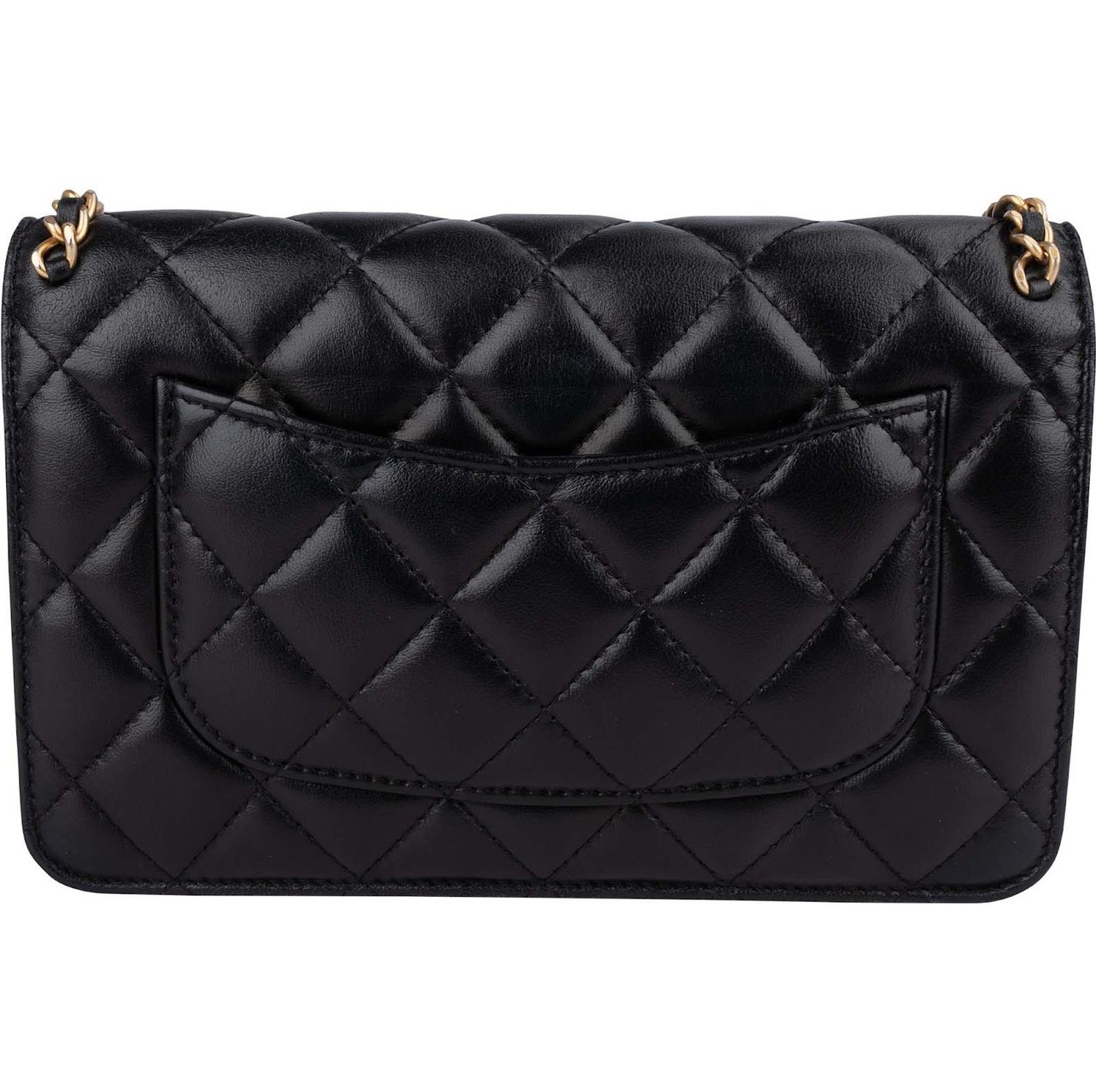 Chanel Chanel Limited Quilted Lambskin Wallet On Chain Crossbody Bag Zwart
