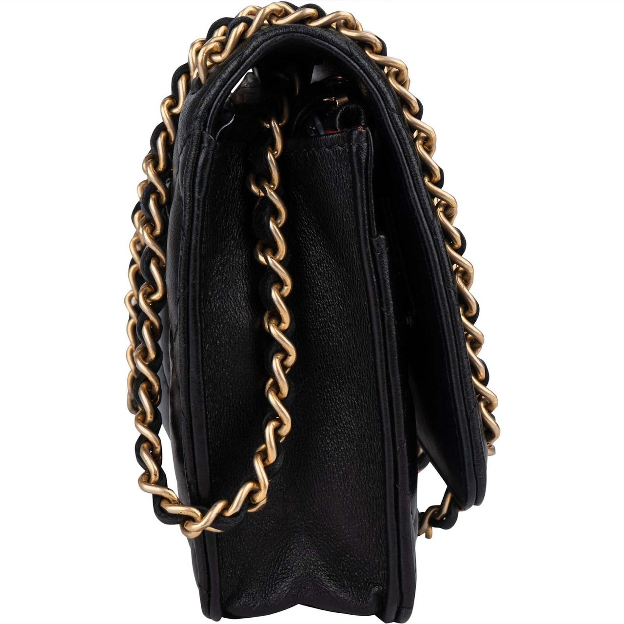 Chanel Chanel Limited Quilted Lambskin Wallet On Chain Crossbody Bag Zwart