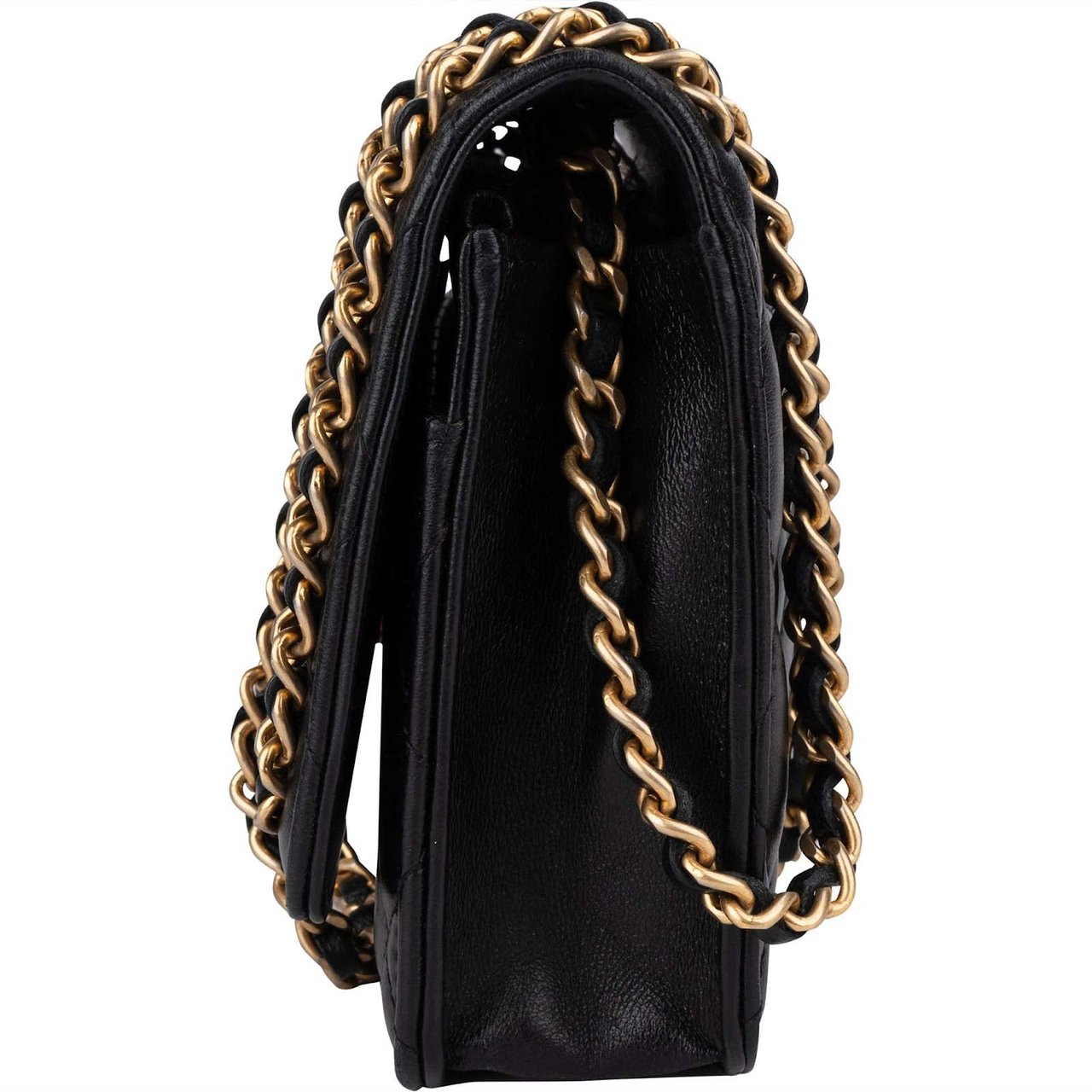 Chanel Chanel Limited Quilted Lambskin Wallet On Chain Crossbody Bag Zwart