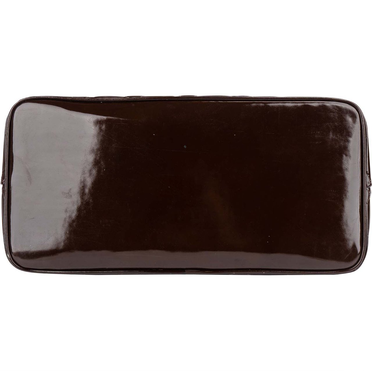 Chanel Chanel Quilted Patent Leather CC Medallion Handbag Bruin