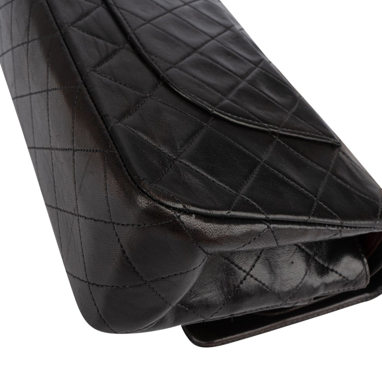 Chanel Chanel Quilted Lambskin 24K Gold Medium Double Flap Crossbody Bag Bruin