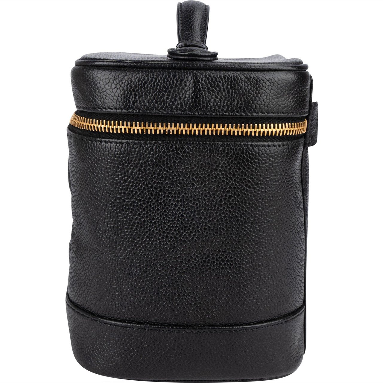 Chanel Chanel Caviar Leather CC Vanity Case Handbag Zwart