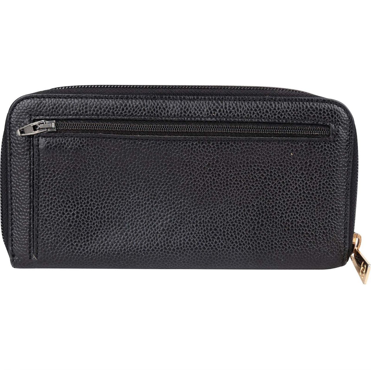 Chanel Chanel Caviar Leather Timeless CC Zipper Wallet Zwart