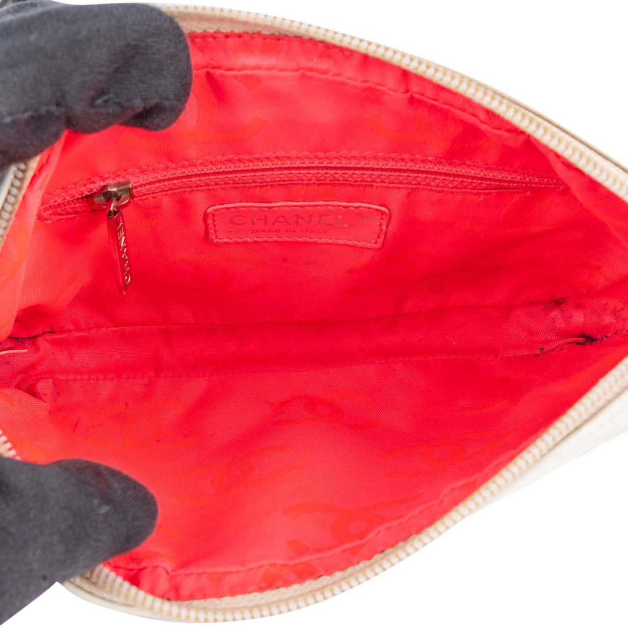 Chanel Chanel Quilted Lambskin CC Cambon Mini Shoulder Bag Wit