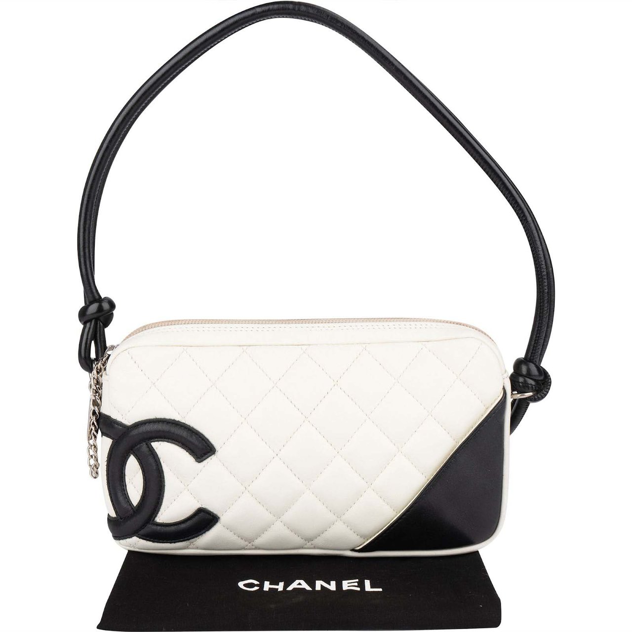 Chanel Chanel Quilted Lambskin CC Cambon Mini Shoulder Bag Wit