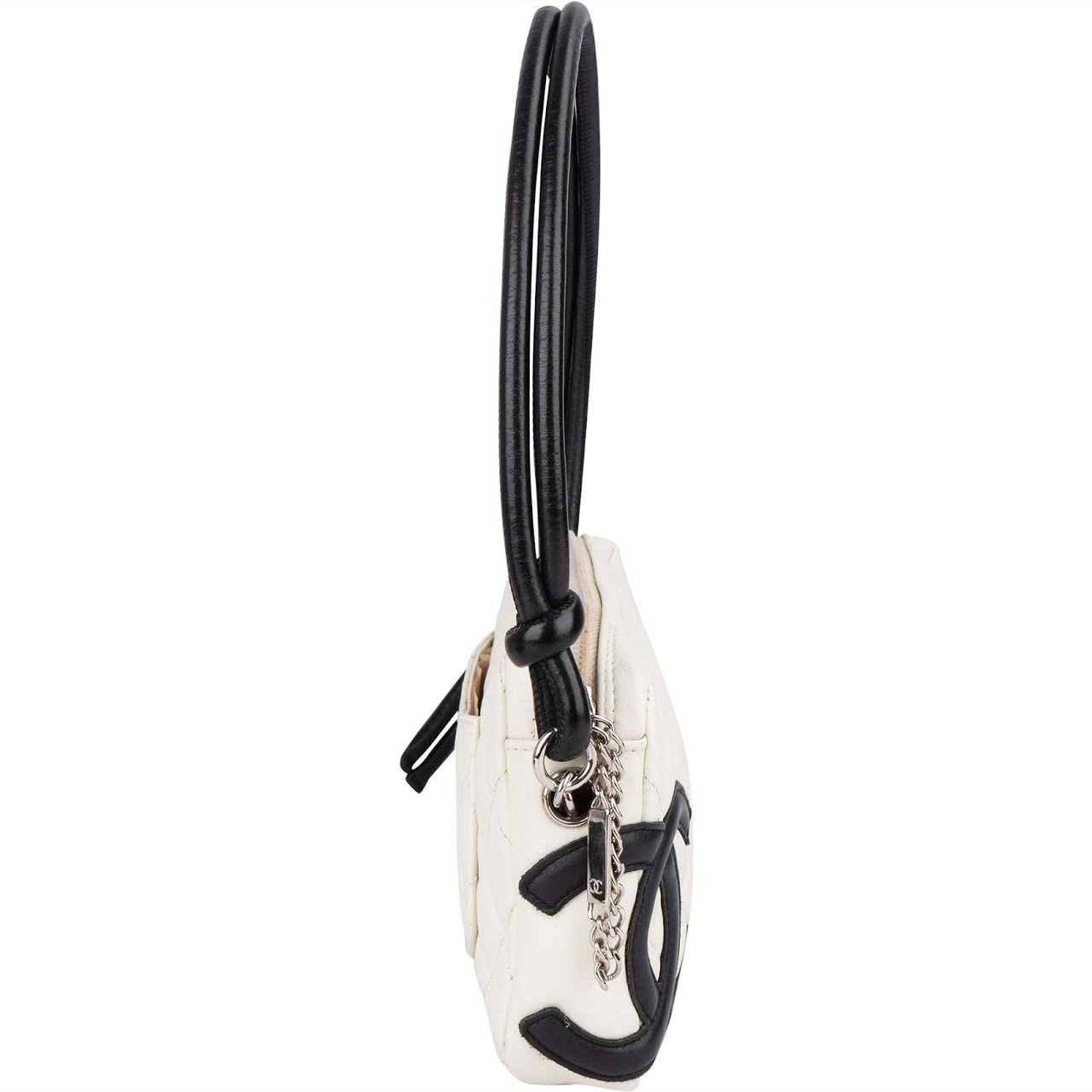 Chanel Chanel Quilted Lambskin CC Cambon Mini Shoulder Bag Wit