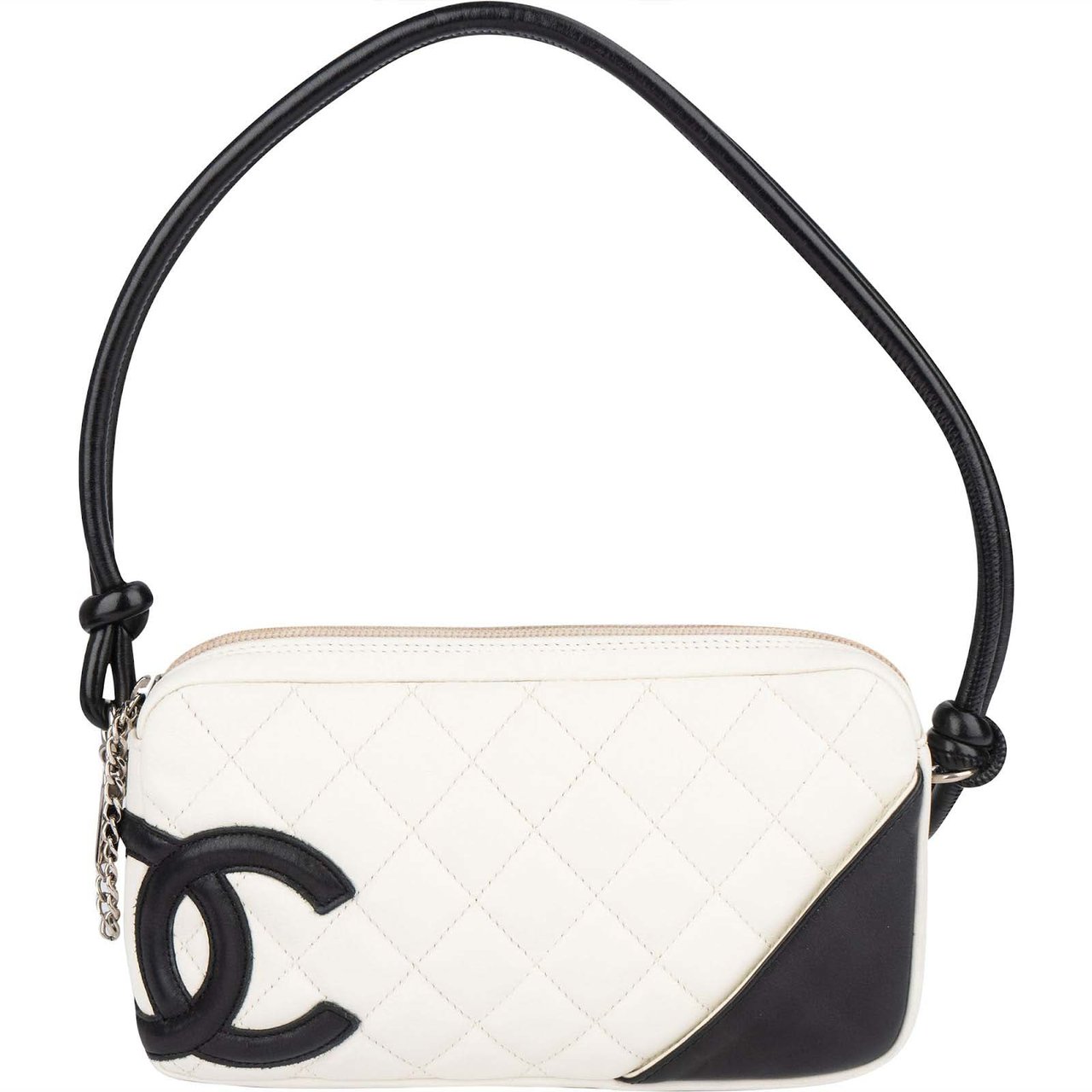Chanel Chanel Quilted Lambskin CC Cambon Mini Shoulder Bag Wit