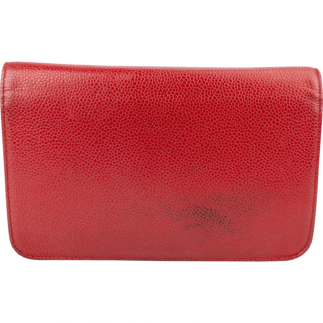 Chanel Chanel Caviar Leather CC Wallet On Chain Crossbody Bag Rood