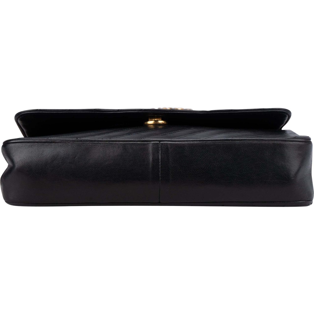 Chanel Chanel Quilted Lambskin 24K Gold Single Flap Shoulder Bag Divers