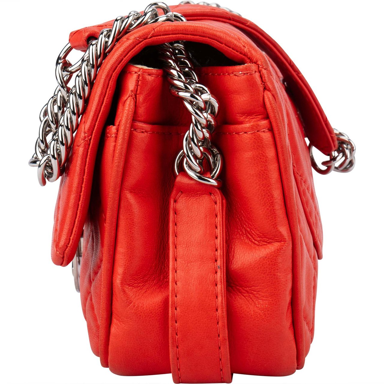 Chanel Chanel Quilted Lambskin Palladium Single Flap Shoulder Bag Divers