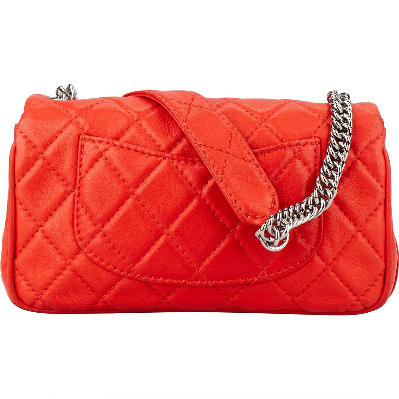 Chanel Chanel Quilted Lambskin Palladium Single Flap Shoulder Bag Divers