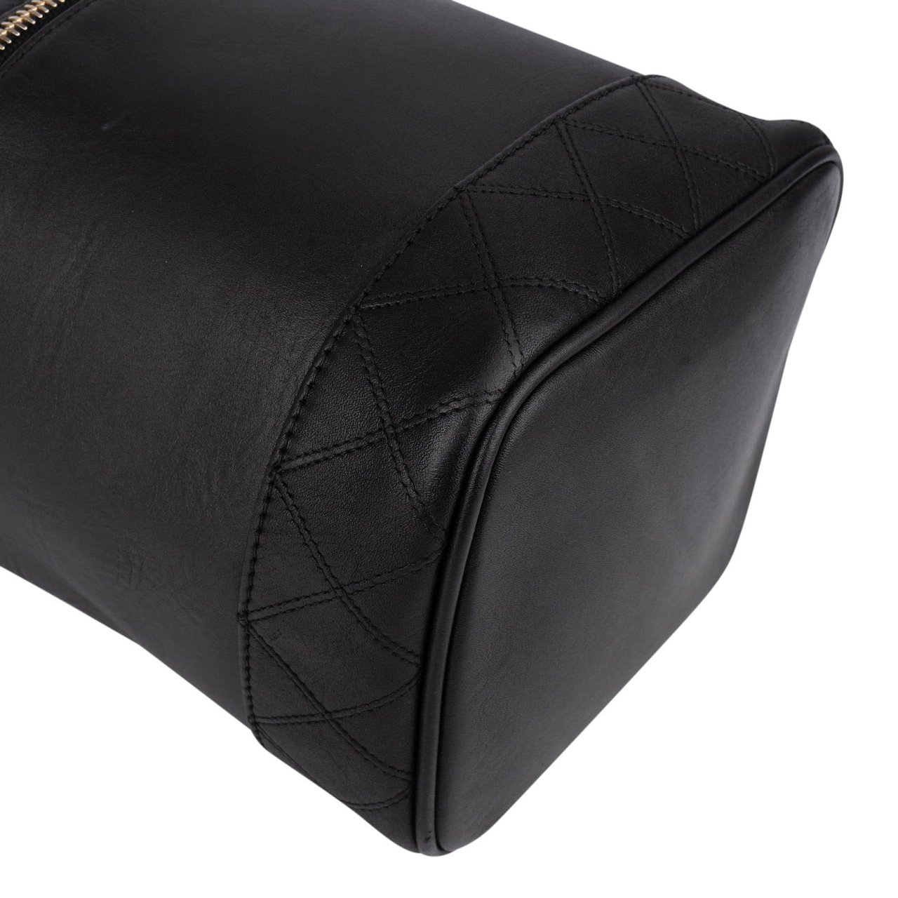 Chanel Chanel Stitching Lambskin Vanity Case Handbag Zwart