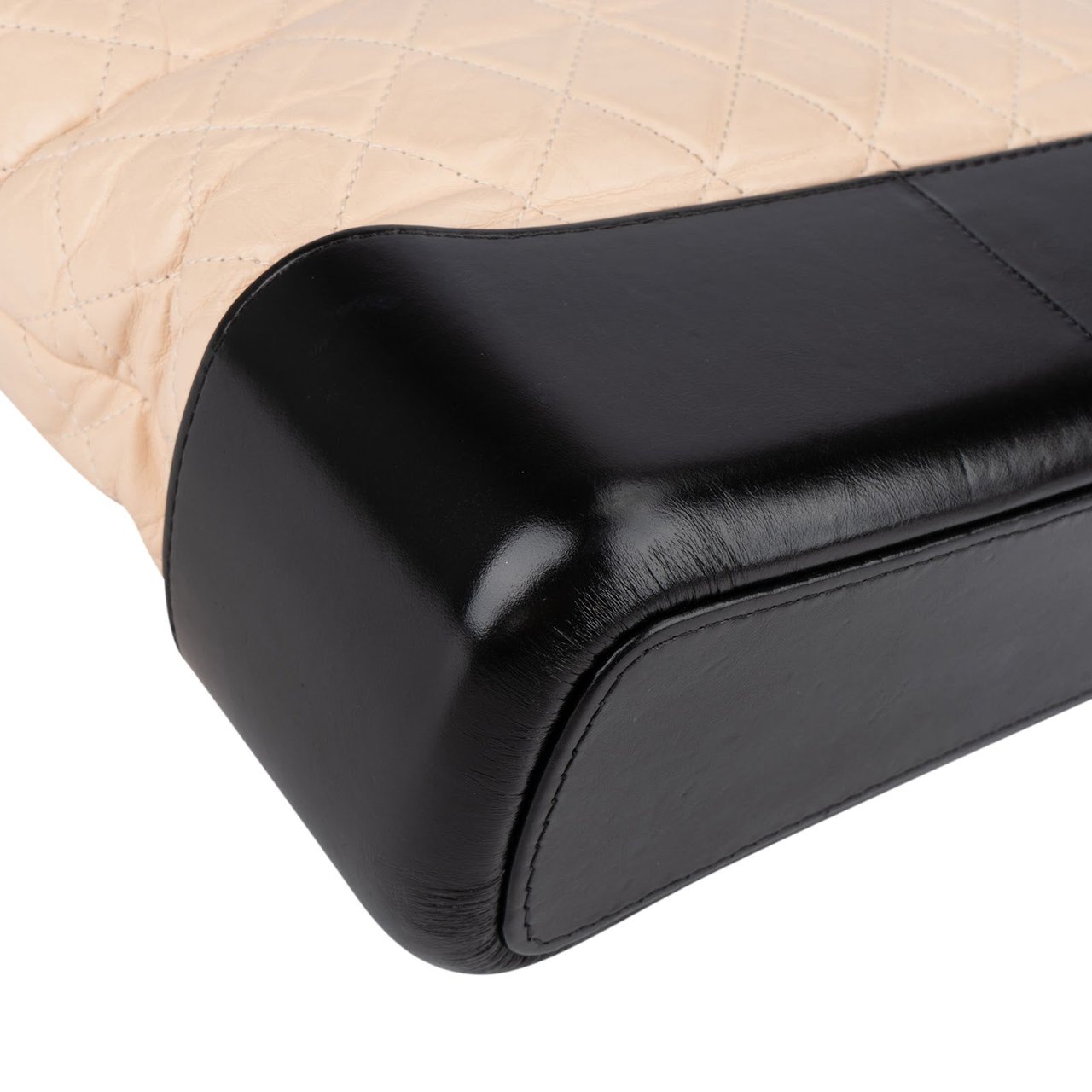 Chanel Chanel Quilted Lambskin Gabrielle Hobo Crossbody Bag Beige