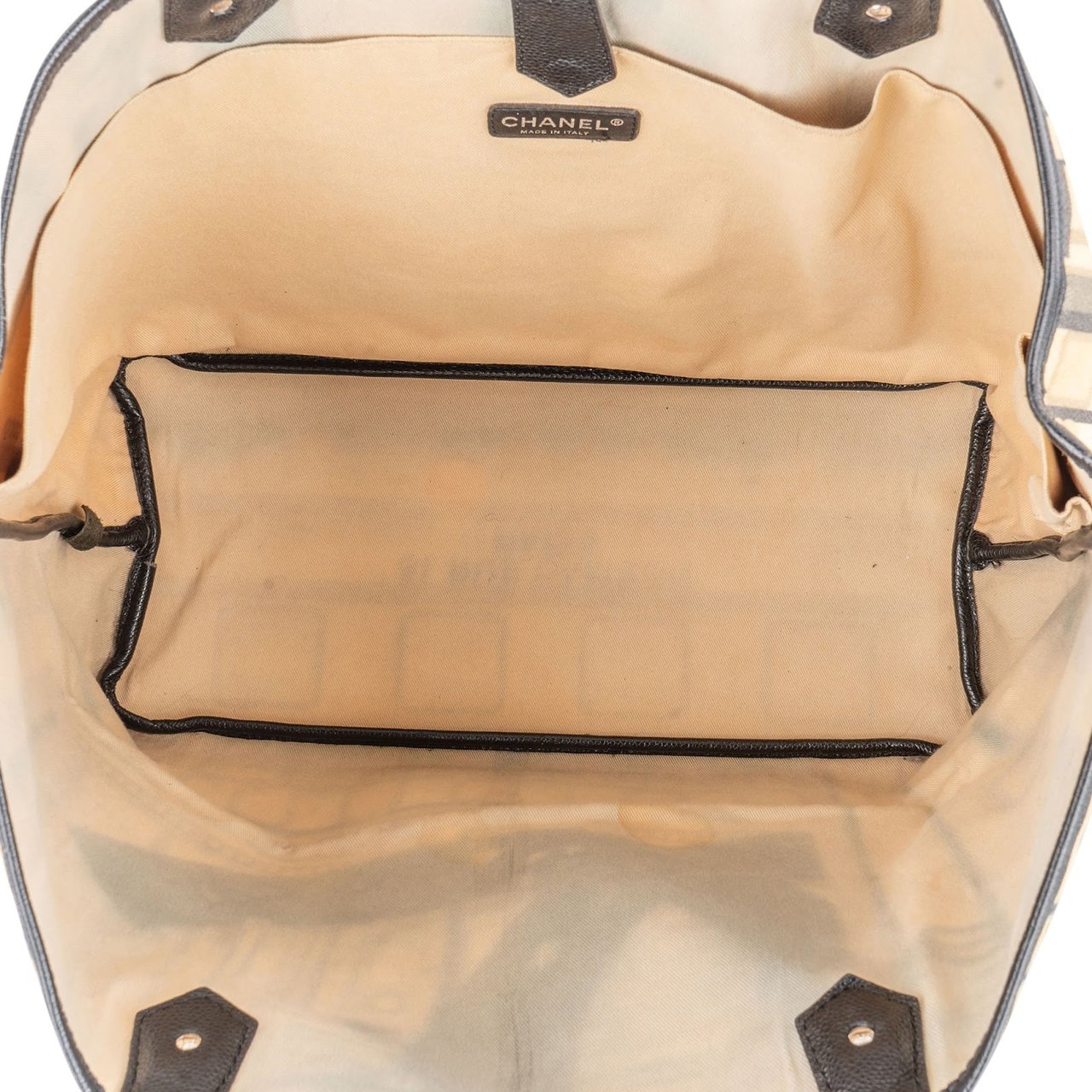 Chanel Central Station Grand Shopping Cambon Tote Handbag Beige