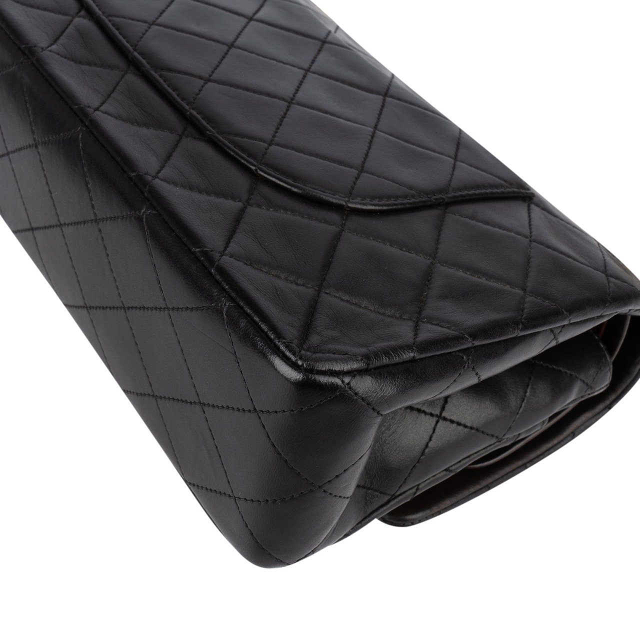 Chanel Chanel Quilted Lambskin 24K Gold Medium Double Flap Crossbody Bag Bruin