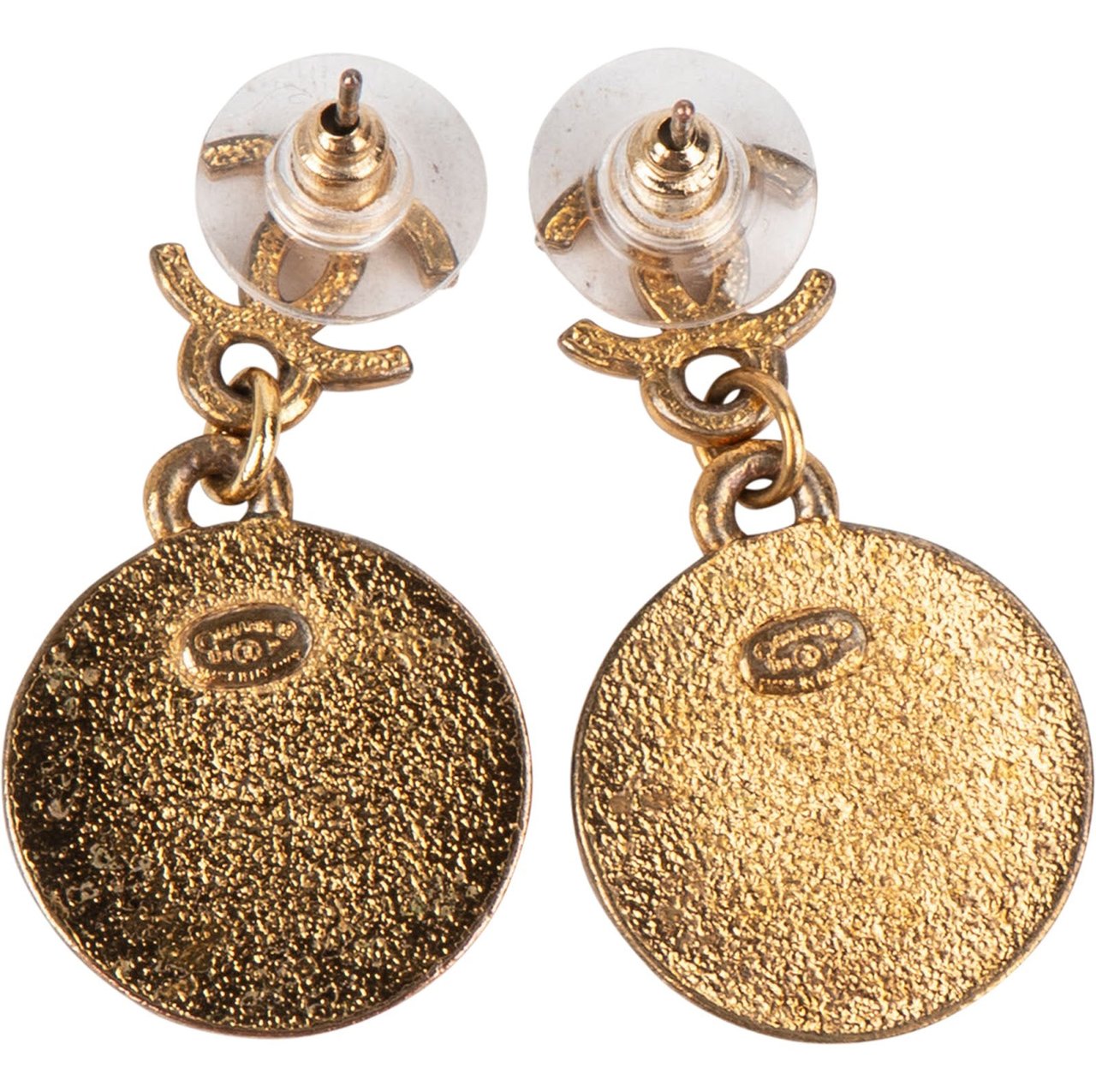 Chanel Chanel CC Star Dangle Earrings Goud
