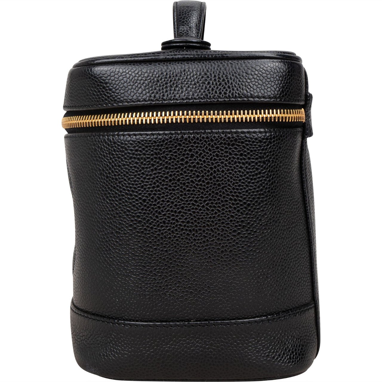 Chanel Chanel Caviar Leather Vanity Case Handbag Zwart