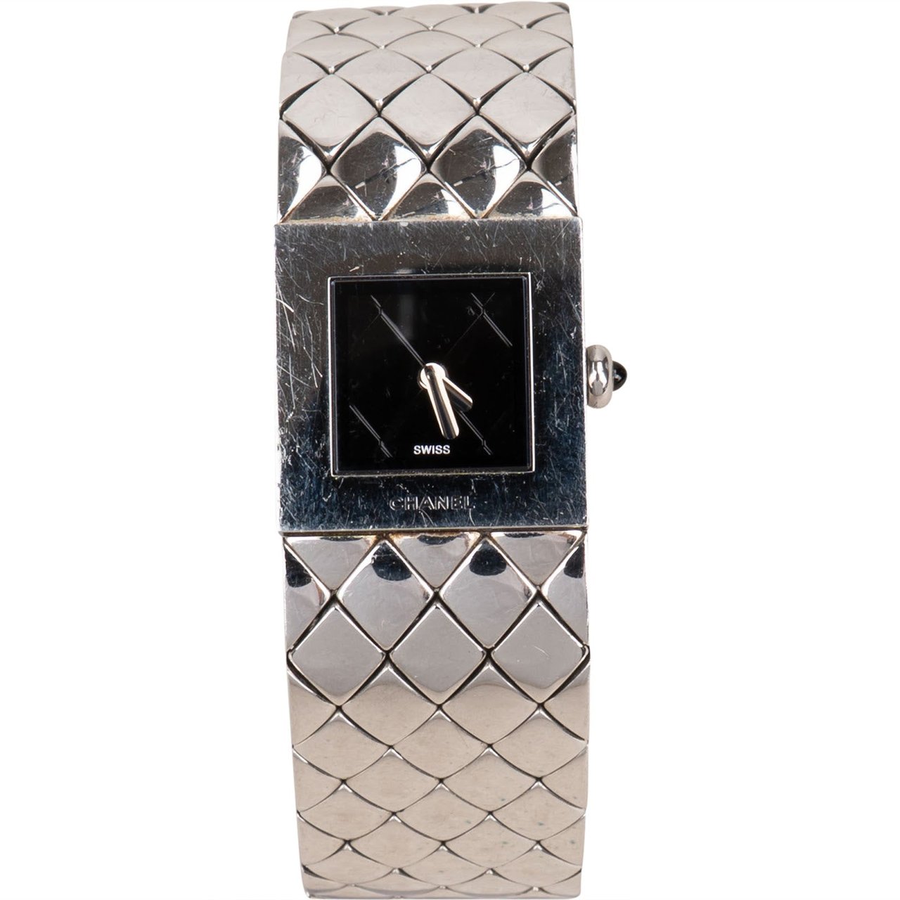 Chanel Chanel Silver Tone Matelasse Coco H0009 Women Watch Divers