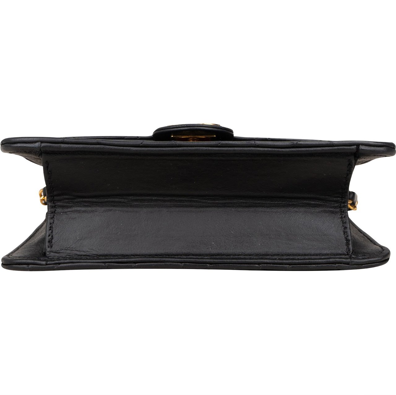 Chanel Chanel Quilted Lambskin Small 24K Gold Single Flap Shoulder Bag Zwart