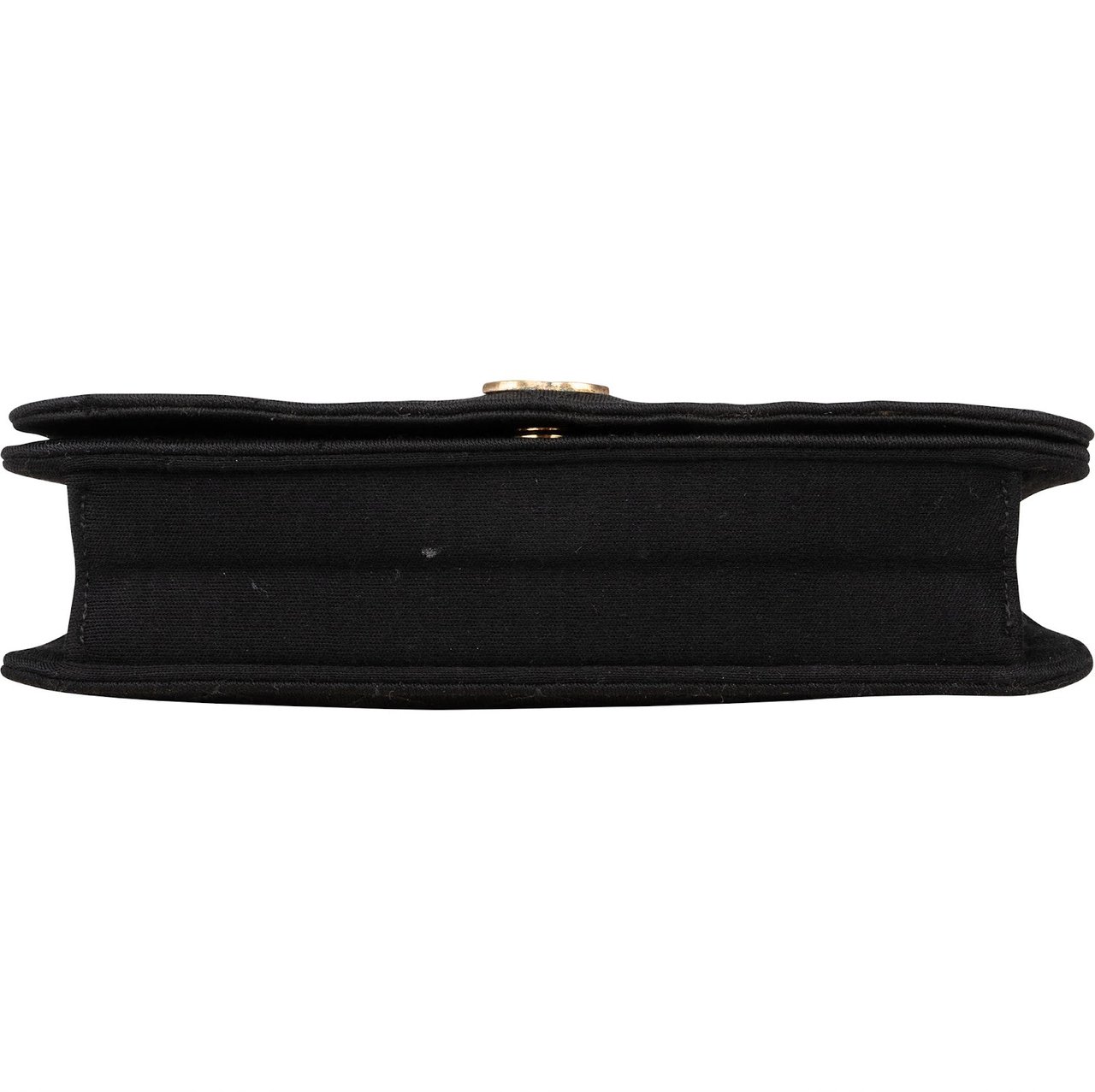 Chanel Chanel Quilted Cotton Medium Single Flap Crossbody Bag Zwart