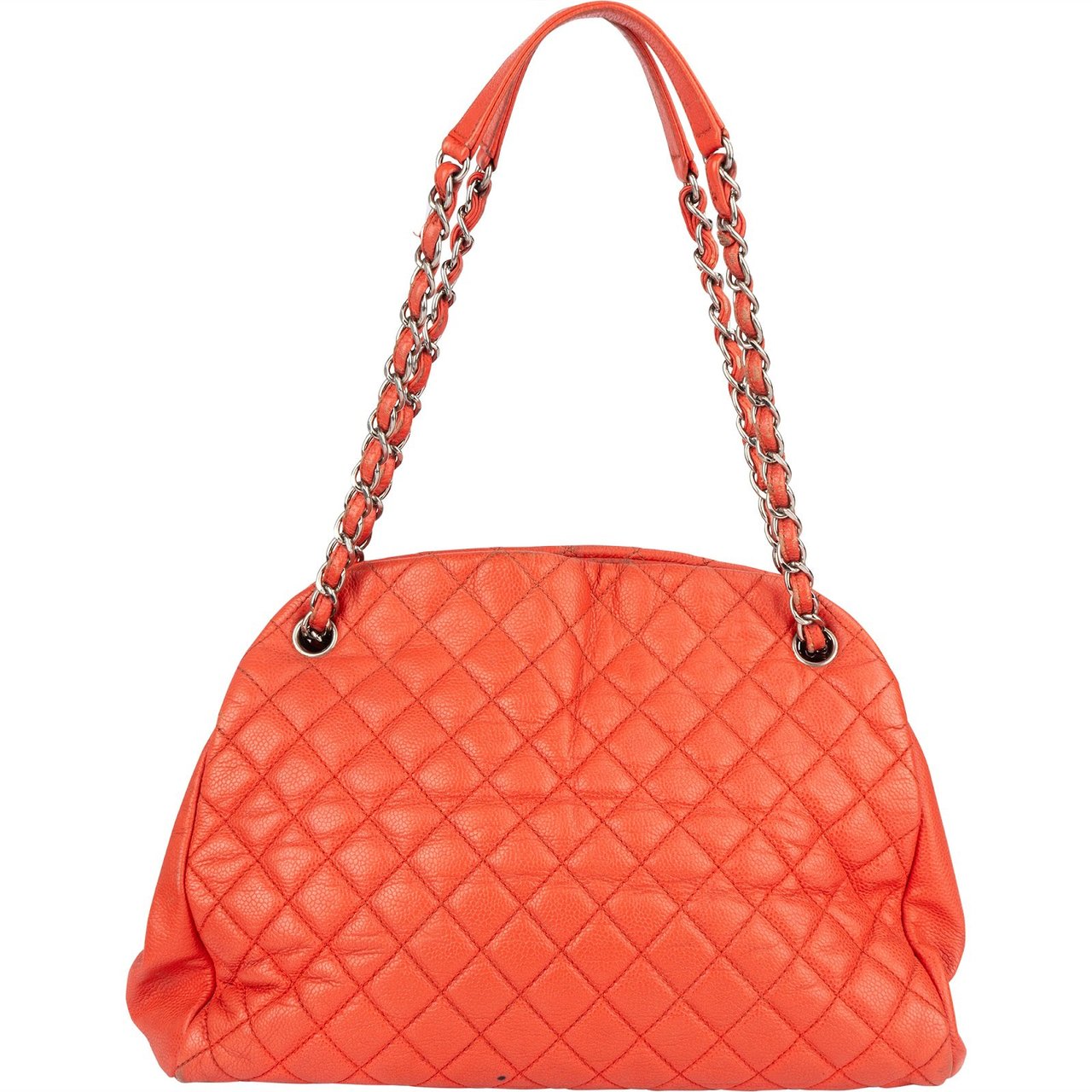Chanel Chanel Quilted Caviar Leather CC Shoulder Bag Oranje